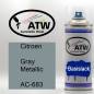 Preview: Citroen, Gray Metallic, AC-683: 400ml Sprühdose, von ATW Autoteile West.
